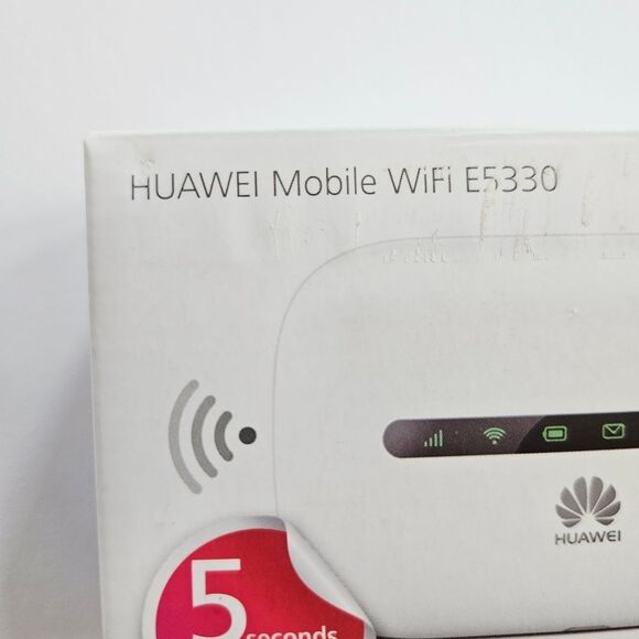 NIB Huawei Mobile WiFi E5330Bs-6 Portable 3G Wi-Fi Hotspot Router in White - Picture 3 of 6